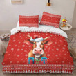 Cow Christmas Bed Set
