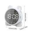 Alarm Clock Rabbit Alarm Clock Creative Led Digital Snooze Cartoon USB Electronic Clock
