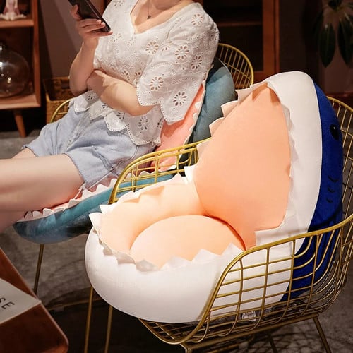 Shark Teeth Plush Stuffed Toy Cushion Sofa Home Seat