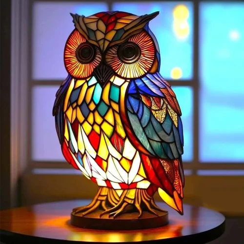 Owl Table Lamp Bedroom Night Light