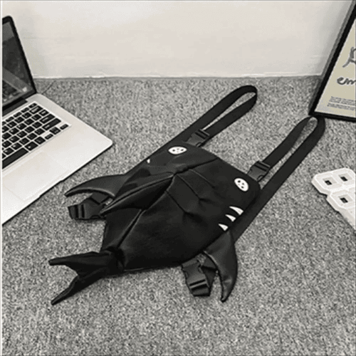PU Leather Casual Waterproof Shark Backpack
