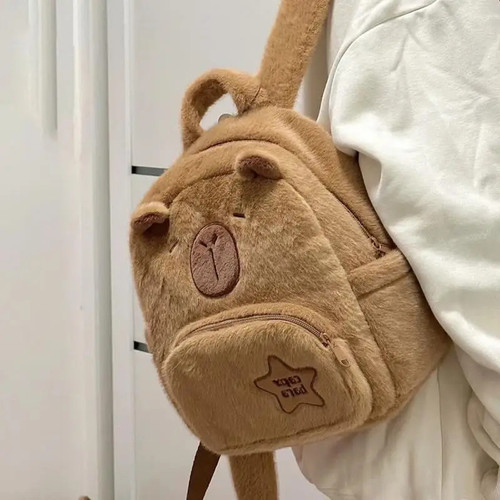 Cute Stuffed Capybara Plush Backpack