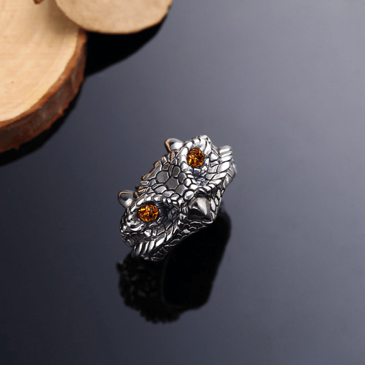 Charm Vintage Cute Men and Women Simple Design Owl Ring Silver Color Engagement Wedding Rings