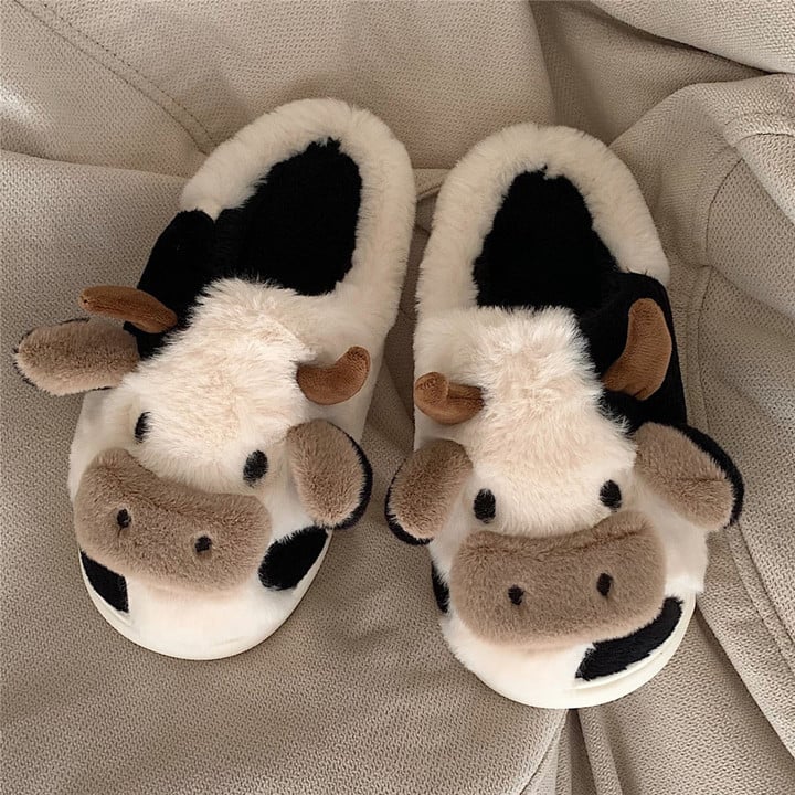 Cow House Slippers Funny Shoes