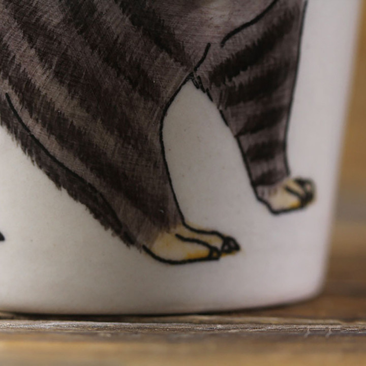 Creative Raccoon Coffee Mug 3D Hand-painted Animal Ceramic Mugs