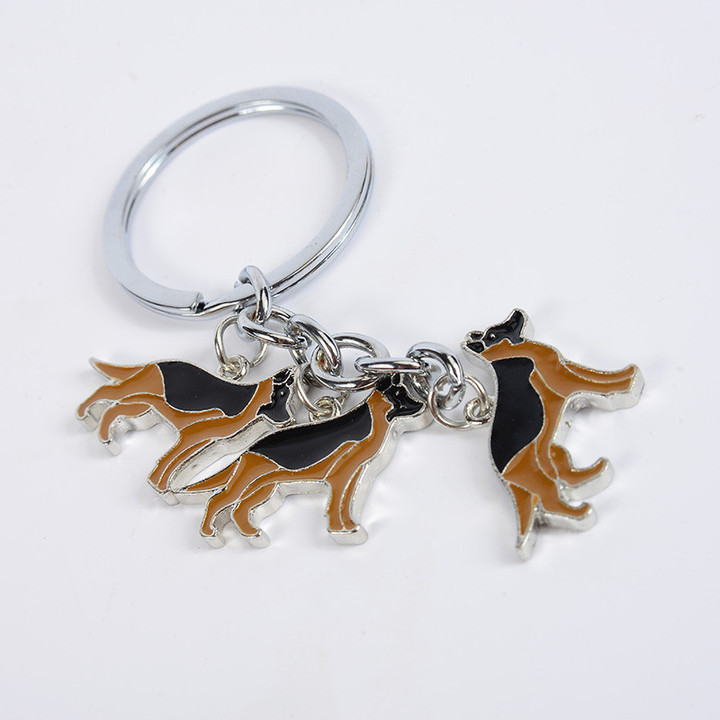 German Shepherd Dog pendant keychain