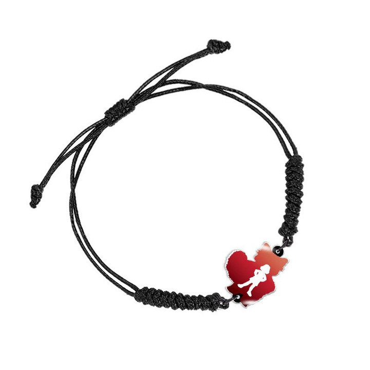 Red Panda Black and Red Make A Wish Lucky Bracelet