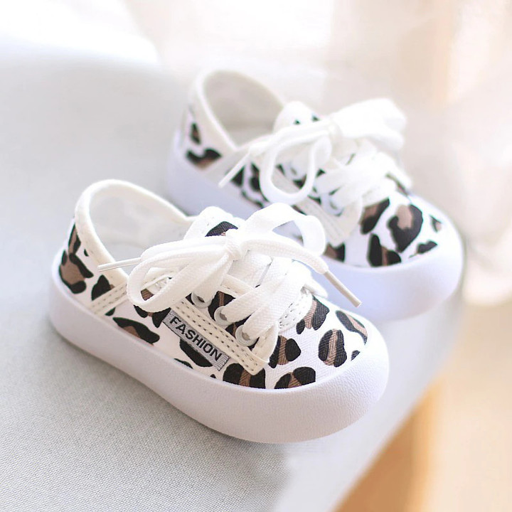 Baby Leopard Canvas Shoes 1-6 Years Old