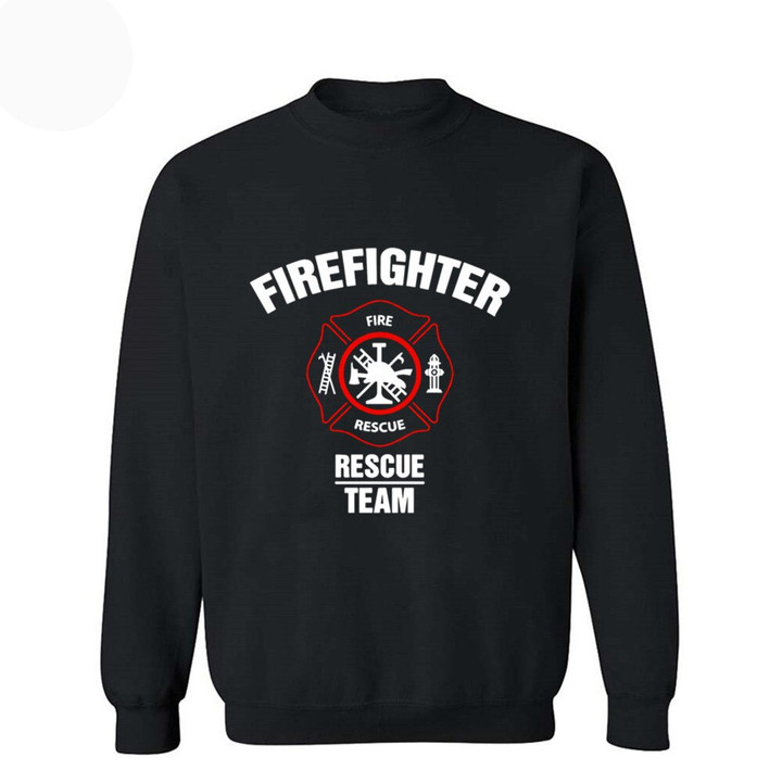 Mens's Hoodies Sweatshirts Fire Rescue Firefighter Fireman Rescue Team Pullover Hooded Tracksuit Male Autumn Winter Hoody 2xl