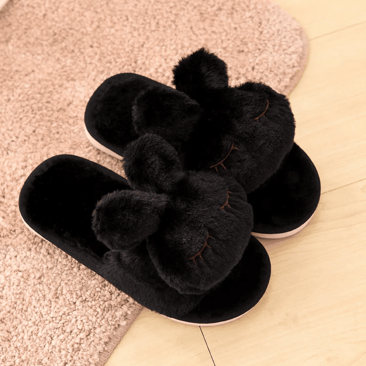 Cute Bunny Warm Plush Indoor Slippers House