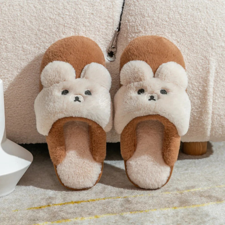 Women Winter Home Slippers Non-Slip Soft Warm House Shoes