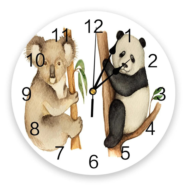 Koala Bear Wild Animal Cute Clocks