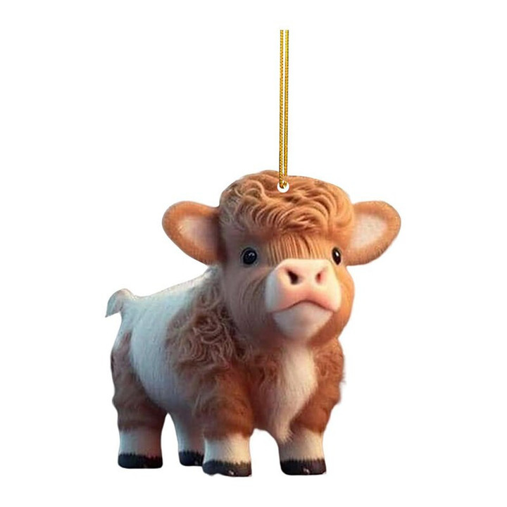 Cute Cartoon Cow Car Hanging Ornament