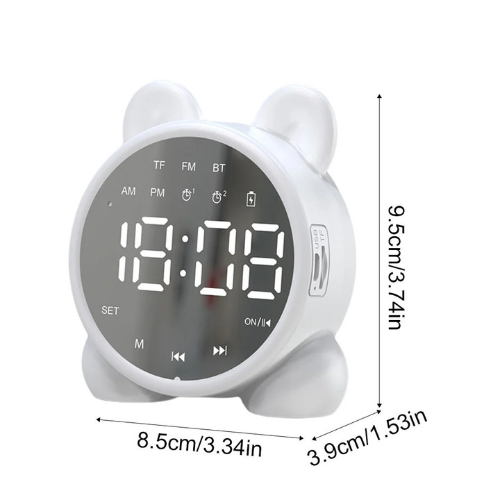 Alarm Clock Rabbit Alarm Clock Creative Led Digital Snooze Cartoon USB Electronic Clock
