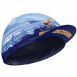 Cycling Cap Under Helmet For Men And Women Dachshund With Blue Background