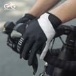 Cycling Gloves Full Finger Hand Back Planting Glue Breathable Shockproof Unisex With Black Blue