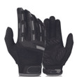 Cycling Gloves Full Finger Hand Back Planting Glue Breathable Shockproof Unisex With Black Grey