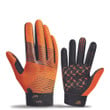 Cycling Gloves Full Finger Sensitive Touch Screen Orange Color Wearable And Anti-slip Unisex