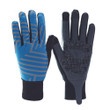 Cycling Gloves Full Finger Thicken Shockproof Palm Pad Breathable With Blue Black Strip Color For Men And Women