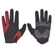 Cycling Gloves Full Finger Thicken Shockproof Palm Pad Thin Breathable With Red Black Color For Men And Women