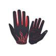 Cycling Gloves Full Finger Anti Slip Shockproof Outdoor Breathable With Black Red Color For Men And Women