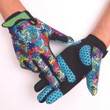 Cycling Gloves Full Finger Non Slip Outdoor Sport Ultra Thin Breathable With Funny Colorful Pattern For Men And Women