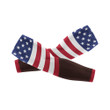 Arm Warmers - American With Brown And Red Background
