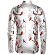 Red Cardinal Bird Sitting On The Branch Unisex Cycling Jacket