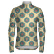 Intricate Floral Mandalas On Light Background Unisex Cycling Jacket