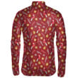 Little Red Cardinal Bird Leaves And Berries Unisex Cycling Jacket