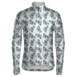 A Wolf Trying To Grab On Grey Background Unisex Cycling Jacket
