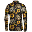 Cool Fashion Embroidery Panda Head And Sunflowers Unisex Cycling Jacket
