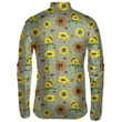 Sage Green With Sunflowers Bees And Lady Beetles Unisex Cycling Jacket