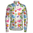 Adorable Bird With Flowers Heart And Butterfly Unisex Cycling Jacket