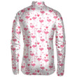 Cute Flamingo Sleeping With Pink Stars And Hearts Unisex Cycling Jacket