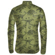 Military Green Camouflage With Different Kinds Of Dinosaur Unisex Cycling Jacket