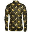 Tropical Flowers Plants With Golden Butterfly Unisex Cycling Jacket