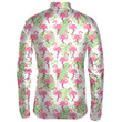 Cute Flamingo With Summer Tropical Leaves Unisex Cycling Jacket