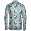 Human Skull In Santa Hat With Candy Cane Unisex Cycling Jacket