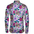 Sugar Skull Mexican With Heart And Floral Unisex Cycling Jacket