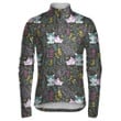 Cute Wolf Kids In Colorful Leaves And Sprigs Unisex Cycling Jacket