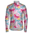 Hand Drawn Funny Flowers And Butterflies Unisex Cycling Jacket