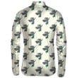 Wolf Abstract In Green Hat On A Light Background Unisex Cycling Jacket