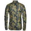 Vintage Watercolor Fern Autumn Leaves Camouflage Pattern Unisex Cycling Jacket