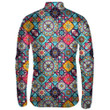 Colorful Different Motif Mandala In Frame Unisex Cycling Jacket
