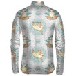 Cute Sloths On The Background Of Round Ornaments Of Mandala Unisex Cycling Jacket