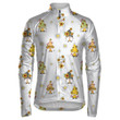 Spring Doodle Style Sunflowers And Cute Gnomes Unisex Cycling Jacket
