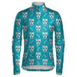 Skulls Of Wolves With Flowers And Bones Unisex Cycling Jacket