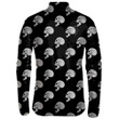 Stylish Volumetric Human Skull With Ppen Mouth Bared Teeth Unisex Cycling Jacket