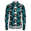 Sinister Human Skull And Blue Octopus Unisex Cycling Jacket